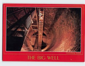 Postcard The Big Well, Greensburg, Kansas