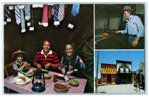 c1950's Pinnacle Peak Famous Broiled Steak Trail Dust Town Tucson AZ Postcard