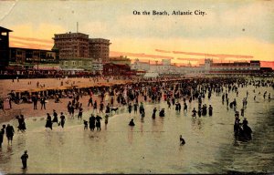 New Jersey Atlantic City Scene On The Beach