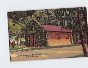 Postcard Nombre de Dios Mission Chapel St. Augustine Florida USA