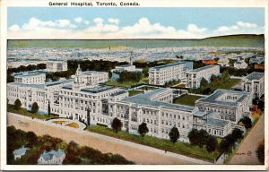 General Hospital Toronto Ontario Canada UNP Unused WB Postcard L12
