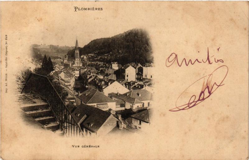 CPA Ad. Welck PLOMBIERES-les-BAINS vue générale (406355)