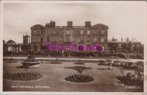 Shropshire Postcard - Weston Hall, Shifnal - Real Photo RS38465