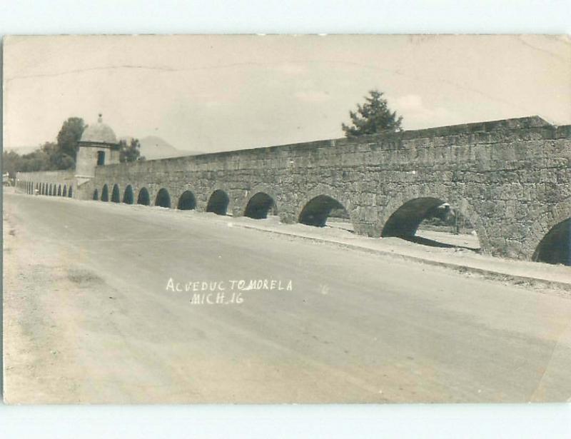 old rppc NICE VIEW Morelia - Valladolid - Michoacan Mexico i3338