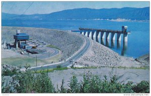 A view of the Penstock intake and the Bennett Dam,  B.C.,   Canada,  40-60s