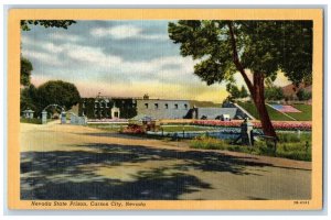 c1940's Nevada State Prison Roadside Carson City Nevada NV Vintage Postcard