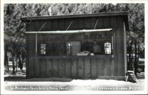 Burney Falls State Park CA Food Stand POSTCARDS Deltiology RPPC spg