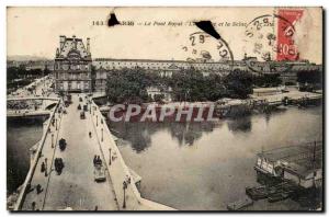 Paris 6 - The Pont Royal and Seine - Old Postcard