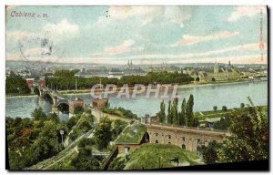 Old Postcard Koblenz A Rh