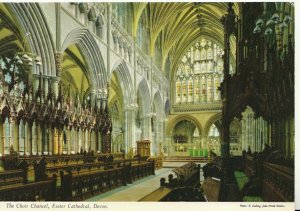 Devon Postcard - The Choir Chancel - Exeter Cathedral   TZ10761