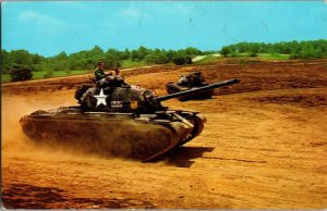 Army Training Center, Armor Tank Practice Fort Knox KY Vintage Postcard G54