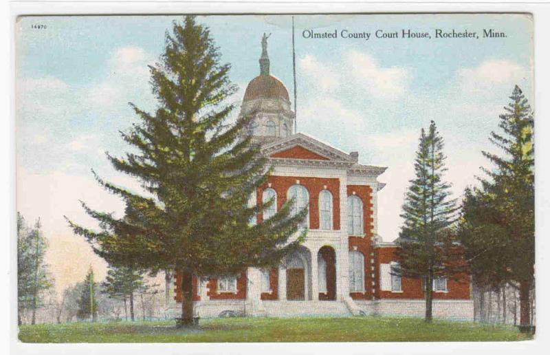 Court House Rochester Minnesota 1910c postcard