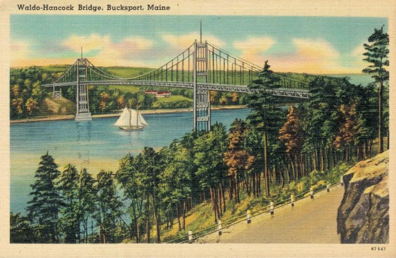 USA Waldo Hancock Bridge Bucksport Maine 01.67