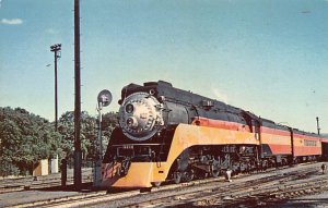 Southern Pacific 4454 Coast Daylight red and orange San Jose California Railr...