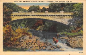 Lotus Inn Bridge, Wissahickon Creek Fairmount Park Philadelphia, Pennsylvania PA