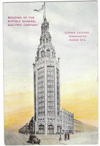 Buffalo Electric Tower Built 1912 Undivided Back Buffalo New York