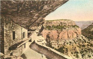 Hand-Colored Postcard View from Balcony House, Mesa Verde National Park CO