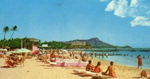 Postcard  Duke Kahanamoku Beach in Waaikiki, HA      S6