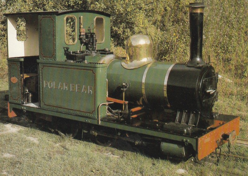 POLAR BEAR Locomotive, Amberley Chalk Pits Museum, Sussex - Vintage POSTCARD