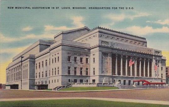 New Municipal Auditorium In Saint Louis Missouri 1942