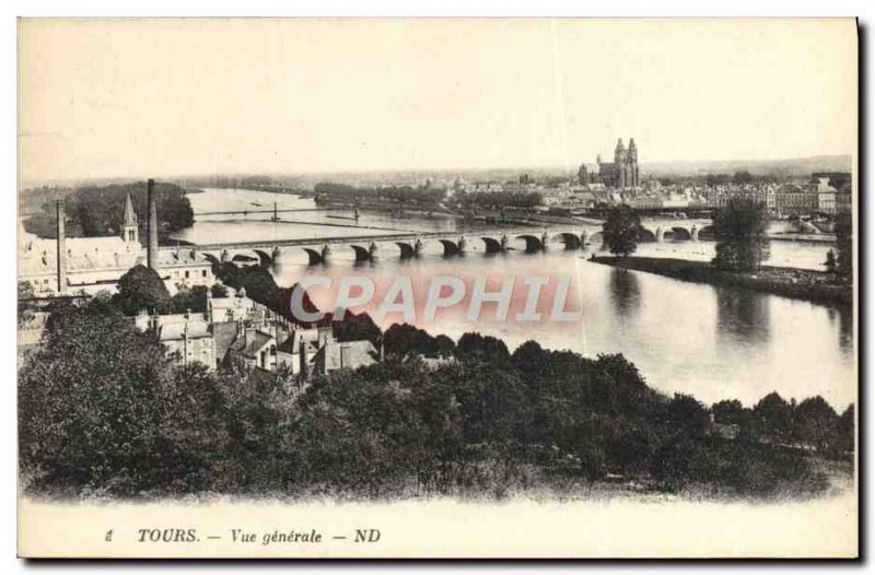 Postcard Old Tours Vue Generale