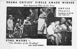 Empire Theatre Broadway New York City Postcard