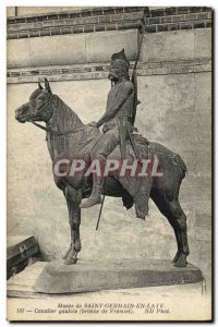 Old Postcard Saint Germain en Laye Cavalier Gallic bronze Fremiet