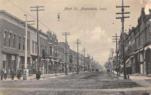 Maquoketa Iowa Main Street Vintage Postcard AA61079