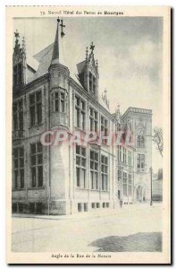 Old Postcard Nouvel Hotel Post Bourges Street of the Money & Bank