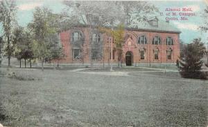 Orono Maine University Alumni Hall Antique Postcard K85186