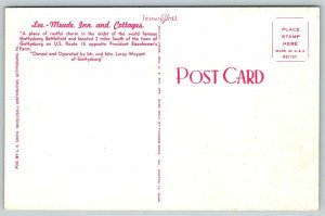 PA Pennsylvania Gettysburg Lee-Meade Inn Cottages Diner  Vintage Postcard BB