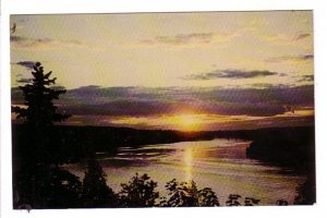 Sunset, Upper Basin, Saint  John River Grand Falls, New Brunswick,