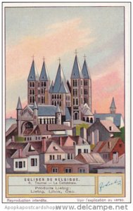 Liebig Trade Card s1235 Belgian Churches No 6 Tournai La Cathedrale