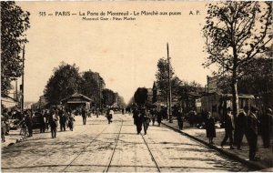 CPA PARIS 20e Porte de MOntreuil Marche aux Puces (1270139)