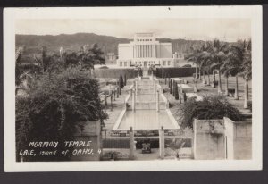 Hawaii OAHU ISLAND Mormon Temple LAIE - Genuine Hand Made Photograph