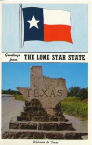 The Lone Star State, Welcome to Texas TX, USA Postcard