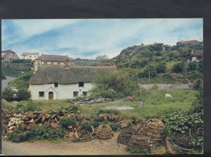 Devon Postcard - Fishermen's Cottages, Inner Hope T1278