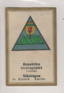 Rueger Chocolates Vignette Trade Cards National Coats of Arms- Nicaragua #59