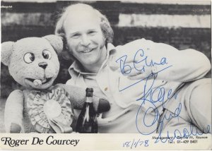Roger De Courcey TV Ventriloquist 1970s Hand Signed Photo