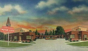 Travelers Motor Lodge Postcard Salt Lake City Roadside Motel South State Street