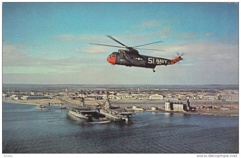 Helicopter, US Naval Air Station, Quonset Point , Rhode Island 50-60s #2