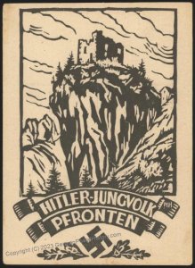 3rd Reich Germany 1931  Hitler Youth Jungvolk Pfronten Propaganda Card 110741