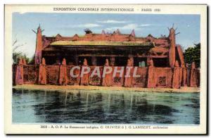 Old Postcard From Paris Exposition Coloniale Internationale 1931 AOF The nati...