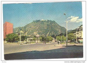 Journalists' Park In The Background, The Monserrate Church, Bogota, Colombia,...