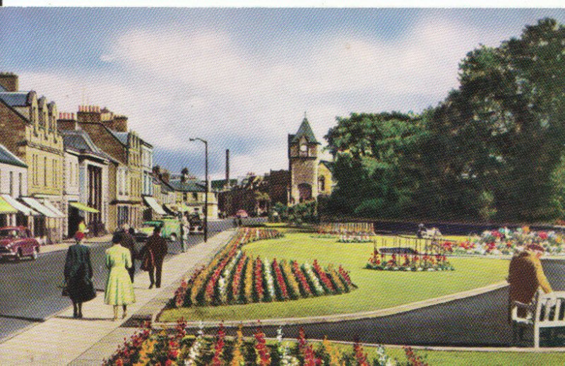 Scotland Postcard - Bank Street Gardens - Galashiels - Selkirkshire - Ref 3276A