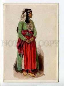 289760 CAUCASUS TILKE Ezid Kurd girl Vintage 1936 year postcard