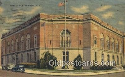 Newport, RI USA Post Office 1943 postal marking on front