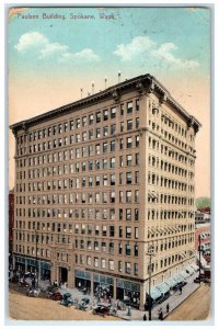 1911 Paulsen Building Exterior View Spokane Washington Vintage Antique Postcard