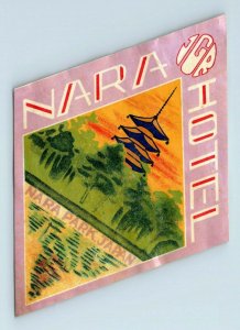 1920s Nara Hotel Luggage Label Vintage Original Scarce F66