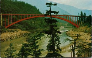 Alexander Bridge Fraser Canyon BC British Columbia Unused Vintage Postcard H30